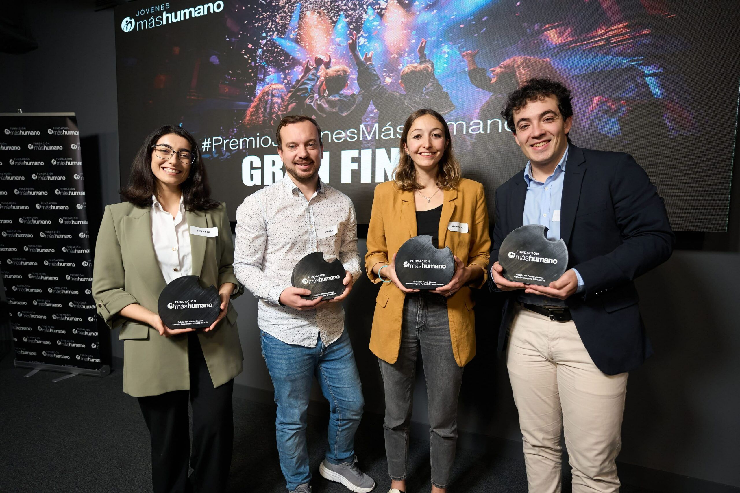 Ganadores del Premio Jóvenes máshumano 2024 emprendimiento social